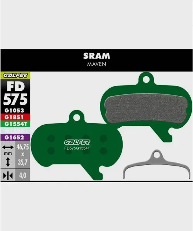 Galfer Pro Bike Disc Brake Pad SRAM Maven-1