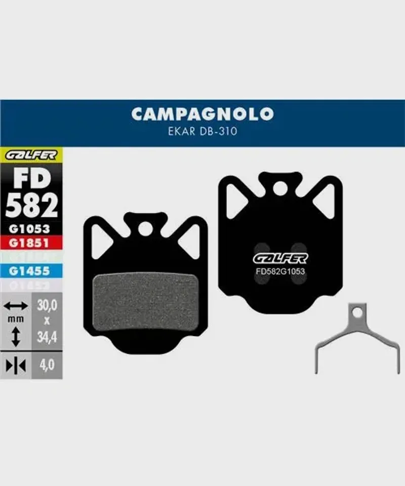Galfer Performance Bike Disc Brake Pad Ekar in black-1