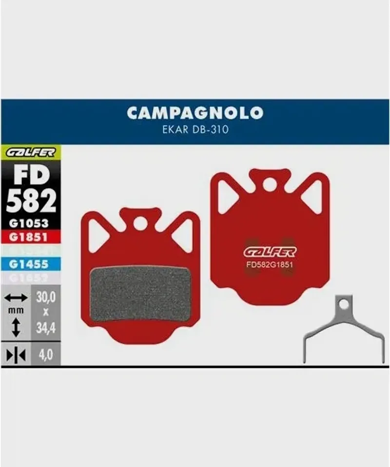 Galfer Advanced Bike Disc Brake Pad Ekar-1