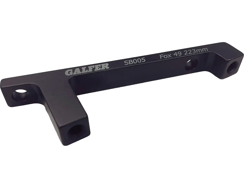 Balfes Bikes Galfer Postmount FOX Fork 40/49 23mm Caliper Adapter in Black | Free postage over £30, £10 off first order, price match & 0% finance.