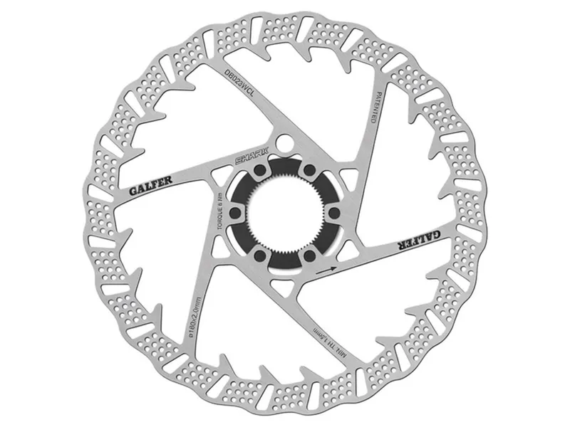 Galfer Shark Centerlock Disc Rotor 180x2.0mm in Silver