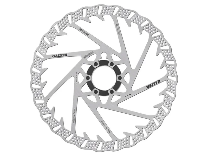 Galfer Shark Centerlock Disc Rotor 203x2.0mm in Silver