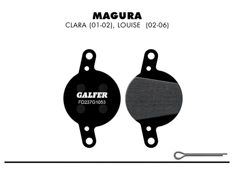 Galfer Standard Bike Disc Brake Pad Magura Clara Louise in black