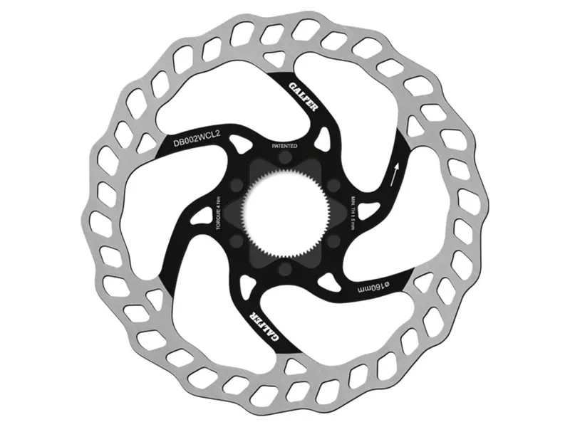 Galfer Wave Centerlock MTB Disc Rotor 160x2.0mm in Silver