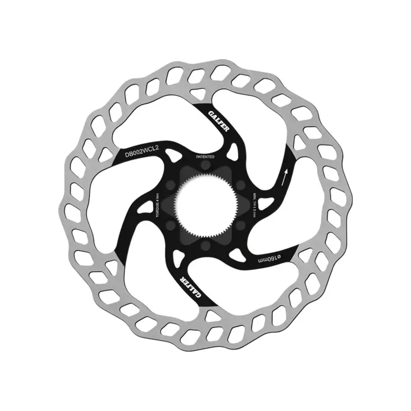 Balfes Bikes Galfer Wave Centerlock MTB Disc Rotor 180x2.0mm in Silver | Free postage over £30, £10 off first order, price match & 0% finance.