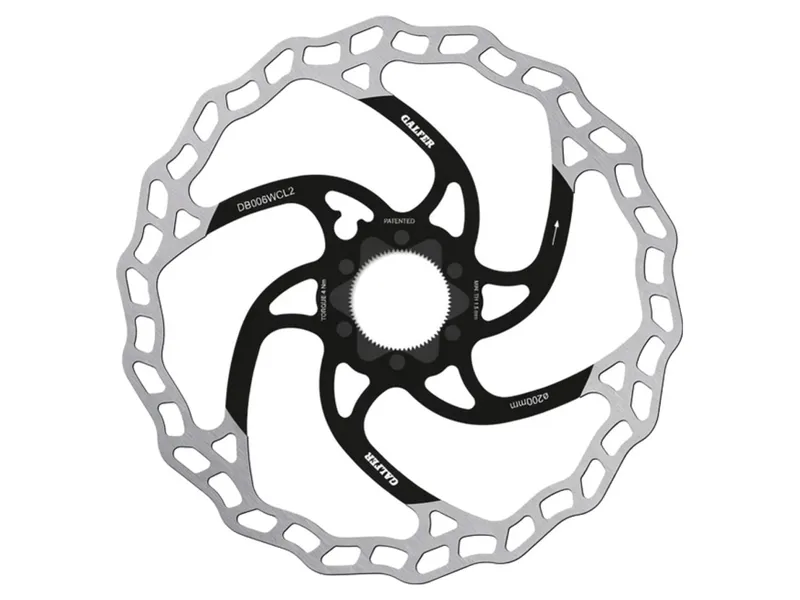 Galfer Wave Centerlock MTB Disc Rotor 200x2.0mm in Silver