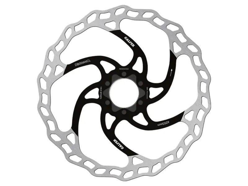 Galfer Wave Centerlock MTB Disc Rotor 203x1.8mm in Silver
