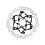 Galfer Wave Floating Disc Rotor 180x2.0mm 6 Bolt in Blue Pins