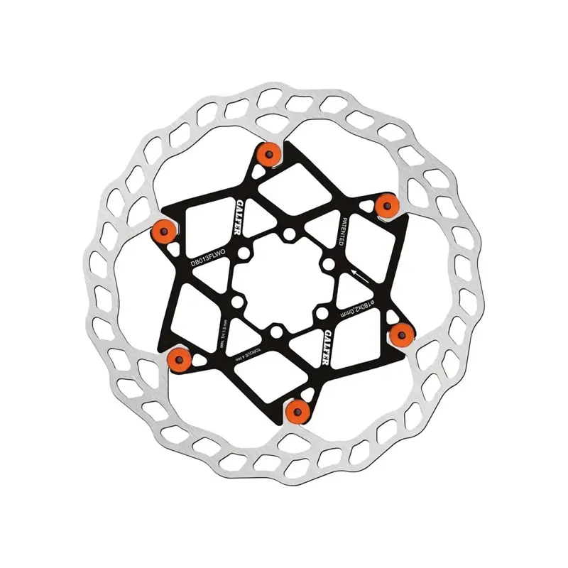 Balfes Bikes Galfer Wave Floating Disc Rotor 180x2.0mm 6 Bolt in Orange Pins | Free postage over £30, £10 off first order, price match & 0% finance.