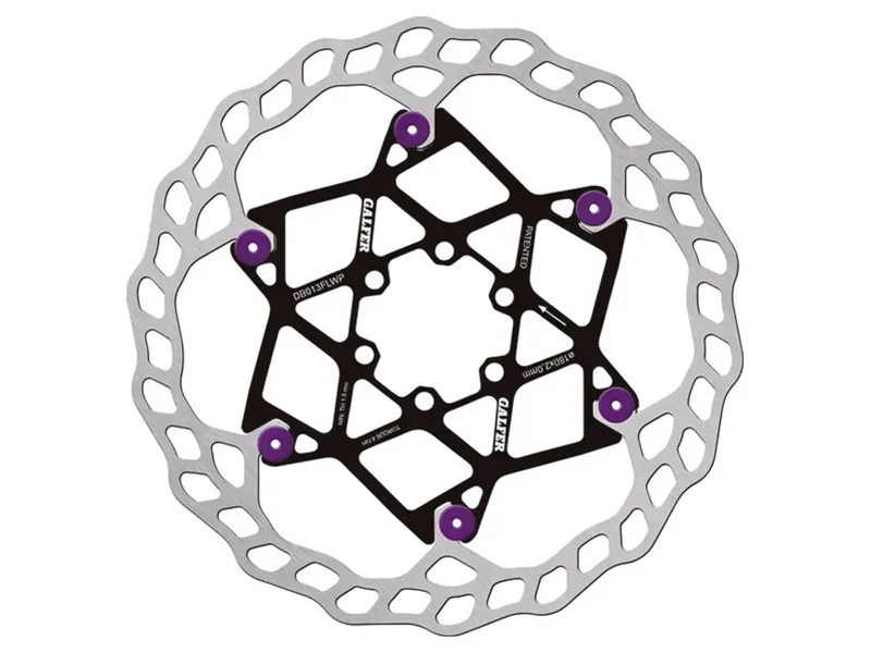 Galfer Wave Floating Disc Rotor 180x2.0mm 6 Bolt in Purple Pins