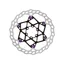 Galfer Wave Floating Disc Rotor 180x2.0mm 6 Bolt in Purple Pins