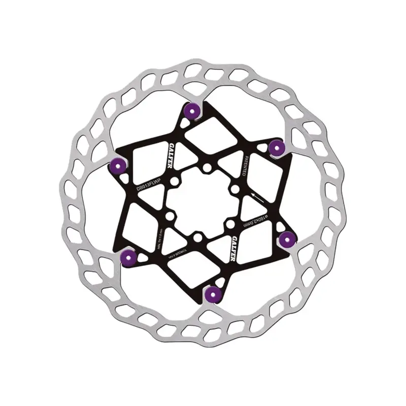 Balfes Bikes Galfer Wave Floating Disc Rotor 180x2.0mm 6 Bolt in Purple Pins | Free postage over £30, £10 off first order, price match & 0% finance.
