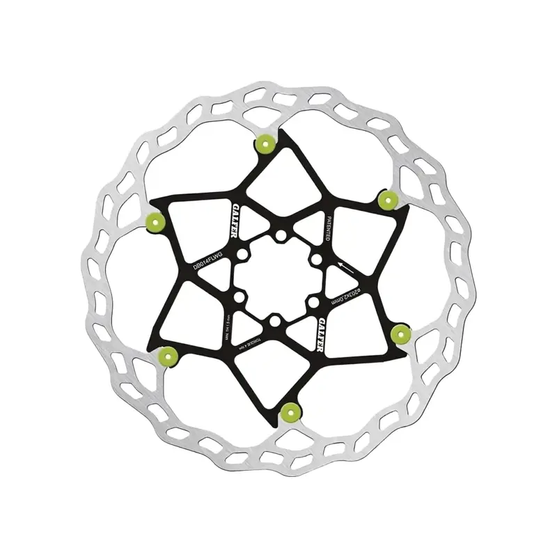 Balfes Bikes Galfer Wave Floating Disc Rotor 203x2.0mm 6 Bolt in Green Pins | Free postage over £30, £10 off first order, price match & 0% finance.