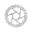 Galfer Wave Road Disc Rotor 6 Bolt 140mm in Silver