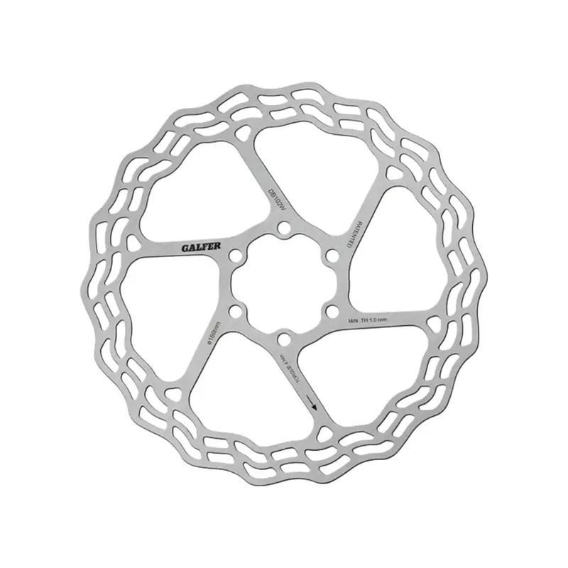 Balfes Bikes Galfer Wave Road Disc Rotor 6 Bolt 160mm in Silver | Free postage over £30, £10 off first order, price match & 0% finance.