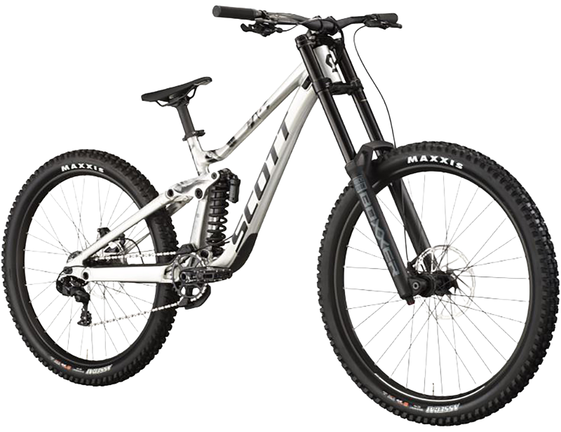 Scott Gambler 20 Full Suspension Mountain Bike 2026 in Silver-1