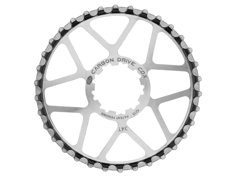 Gates CDX 9-Spline Sprocket 34T for Shimano Hub in Silver