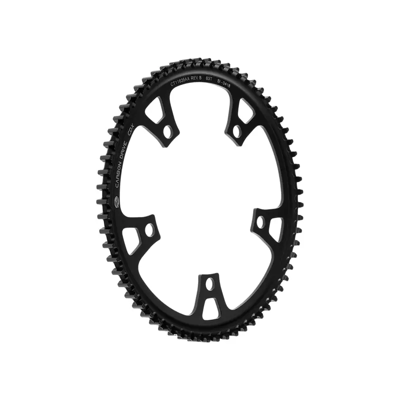 Balfes Bikes Gates CDX Front Sprocket 5-Bolt 130BCD 63T in Black | Free postage over £30, £10 off first order, price match & 0% finance.