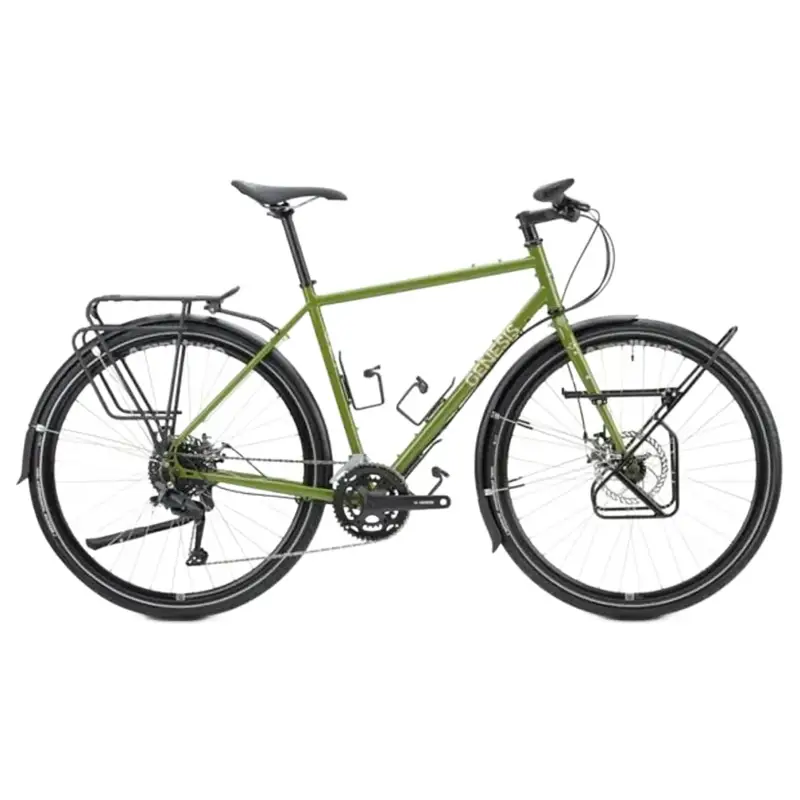 Balfes Bikes Genesis Tour De Fer 10 Touring Bike 2026 in Olive The Vida Loca | Free postage over £30, £10 off first order, price match & 0% finance.
