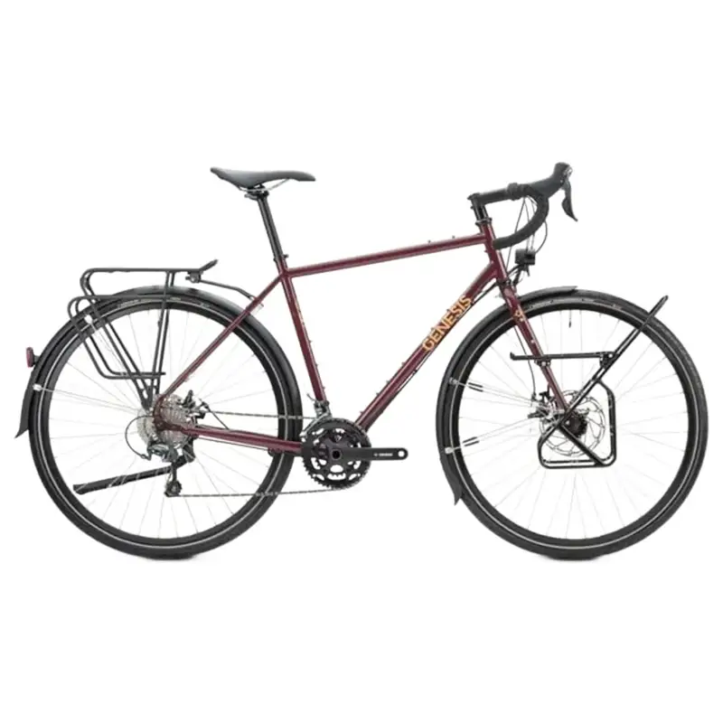 Balfes Bikes Genesis Tour De Fer 40 Touring Bike 2026 in Queen Crimson | Free postage over £30, £10 off first order, price match & 0% finance.