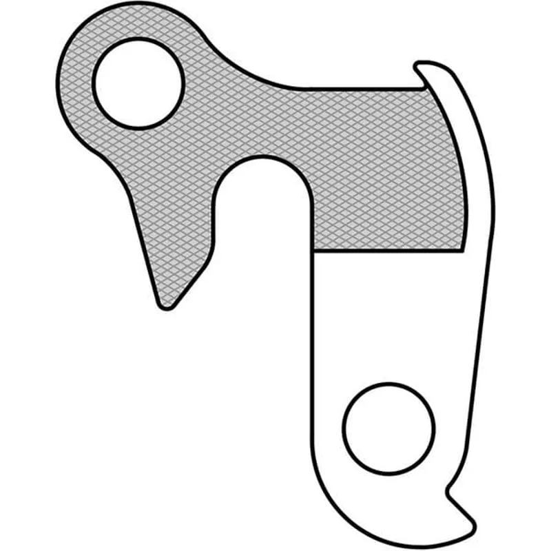 M Part Gear Hanger Various Bike Brands in Silver-3