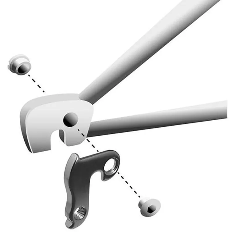 M Part Gear Hanger Various Bike Brands in Silver-2