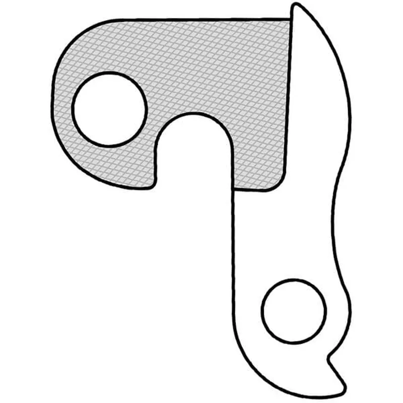 M Part Gear Hanger Various Bike Brands in Silver-3