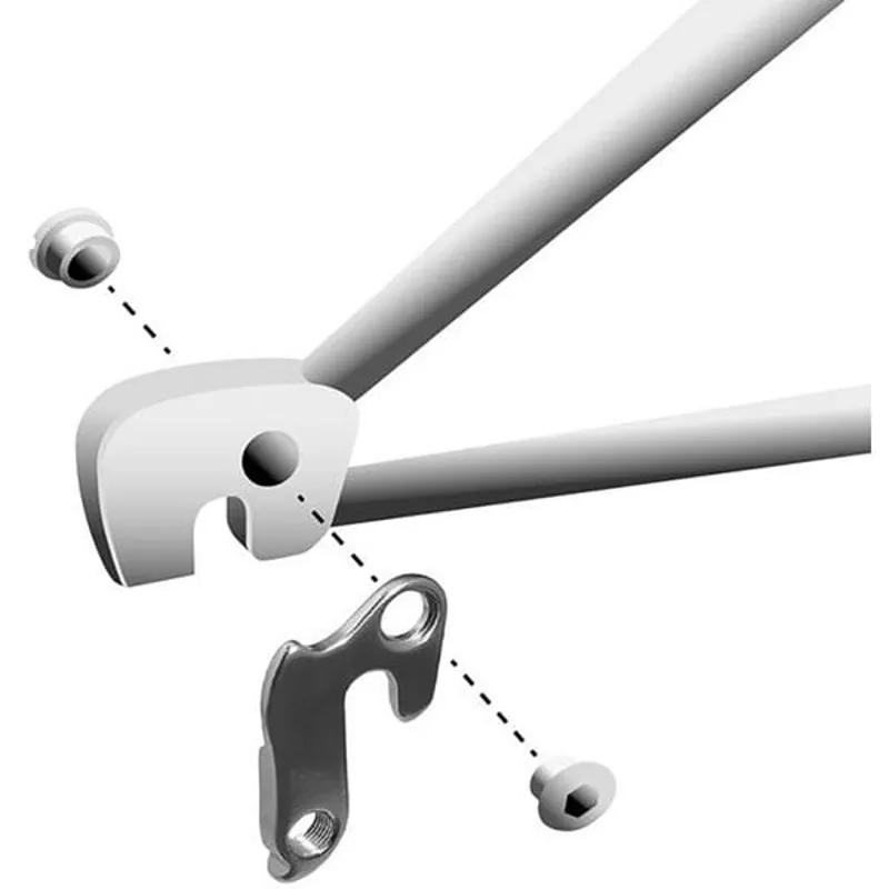 M Part Gear Hanger Various Bike Brands in Silver-2