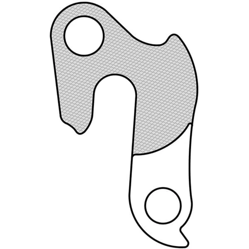 M Part Gear Hanger Various Bike Brands in Silver-3