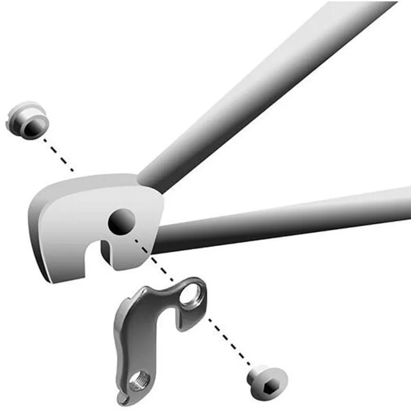 M Part Gear Hanger Various Bike Brands in Silver-2