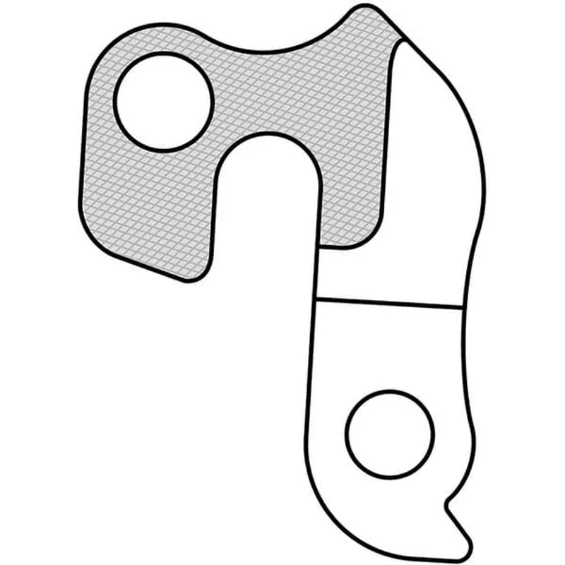 M Part Gear Hanger Various Bike Brands in Silver-3