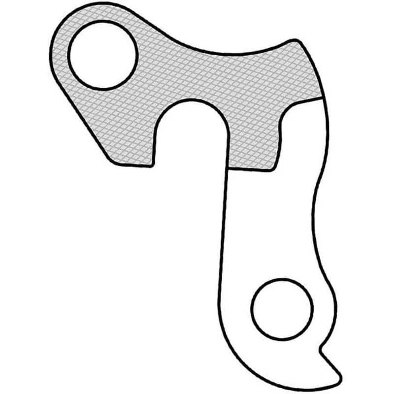 M Part Gear Hanger Various Bike Brands in Silver-3