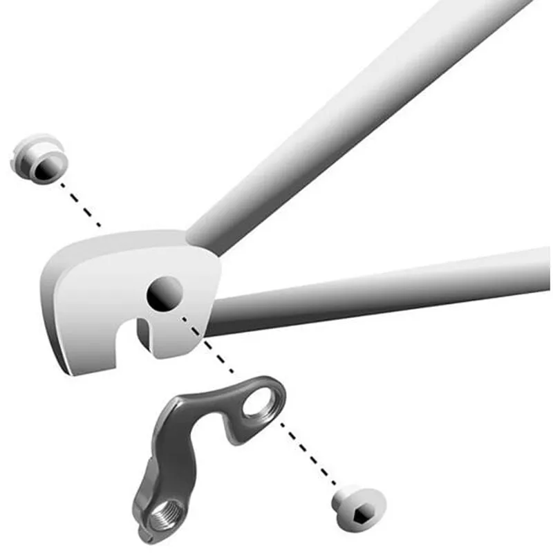 M Part Gear Hanger Various Bike Brands in Silver-2