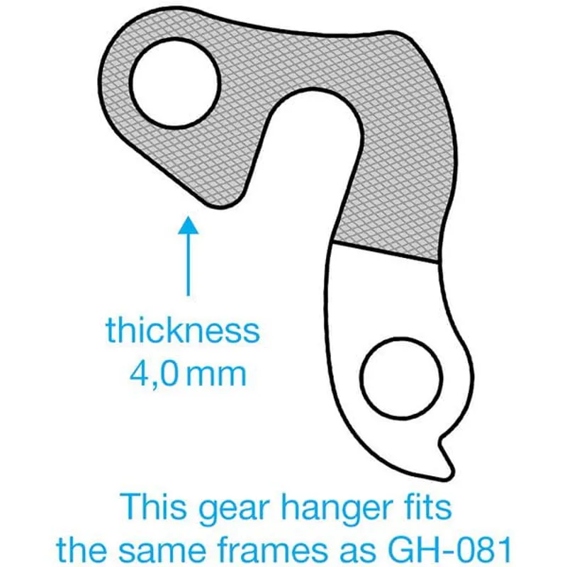 M Part Gear Hanger Various Bike Brands in Silver-3
