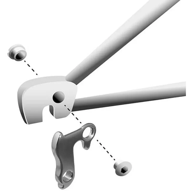 M Part Gear Hanger Various Bike Brands in Silver-2