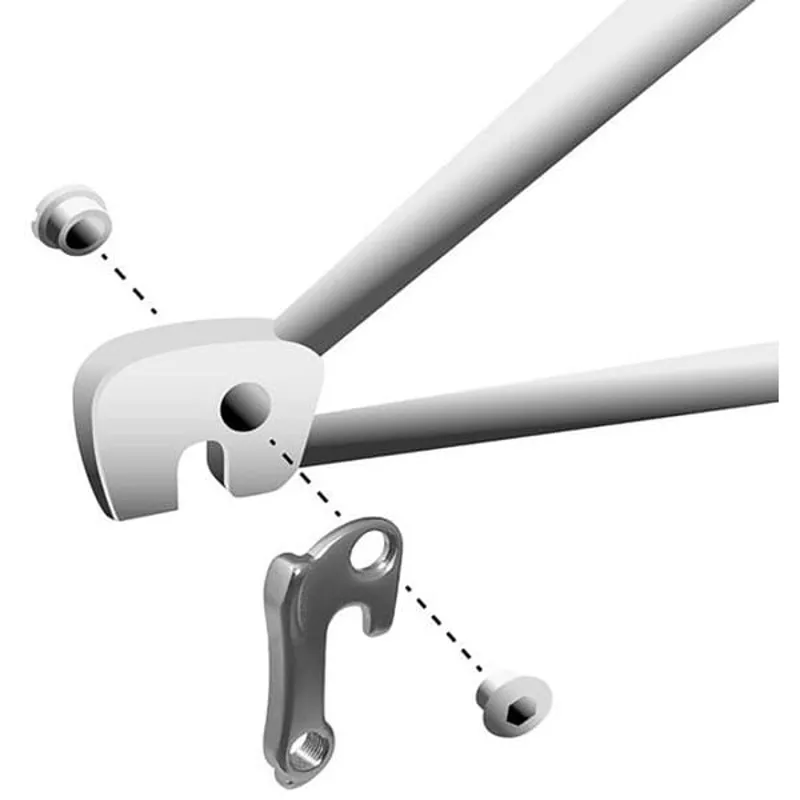 M Part Gear Hanger Various Bike Brands in Silver-2