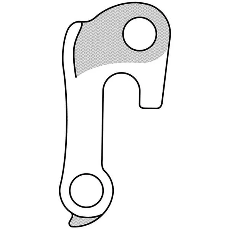 M Part Gear Hanger Various Bike Brands in Silver-4