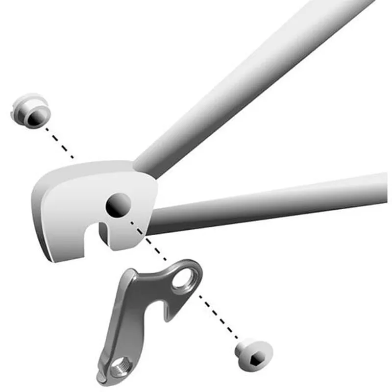 M Part Gear Hanger Various Bike Brands in Silver-2