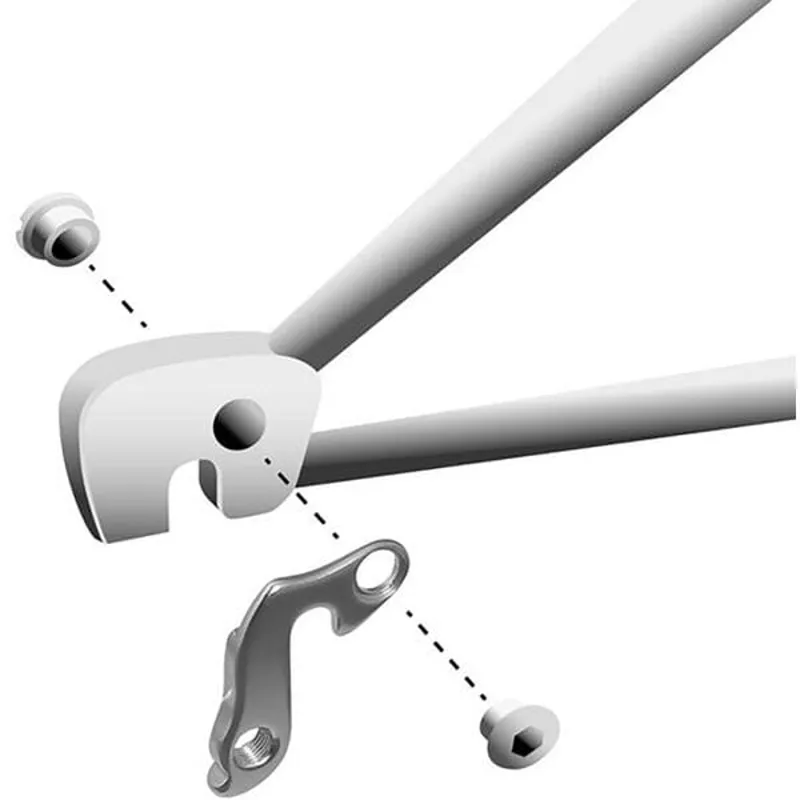 M Part Gear Hanger Various Bike Brands in Silver-2