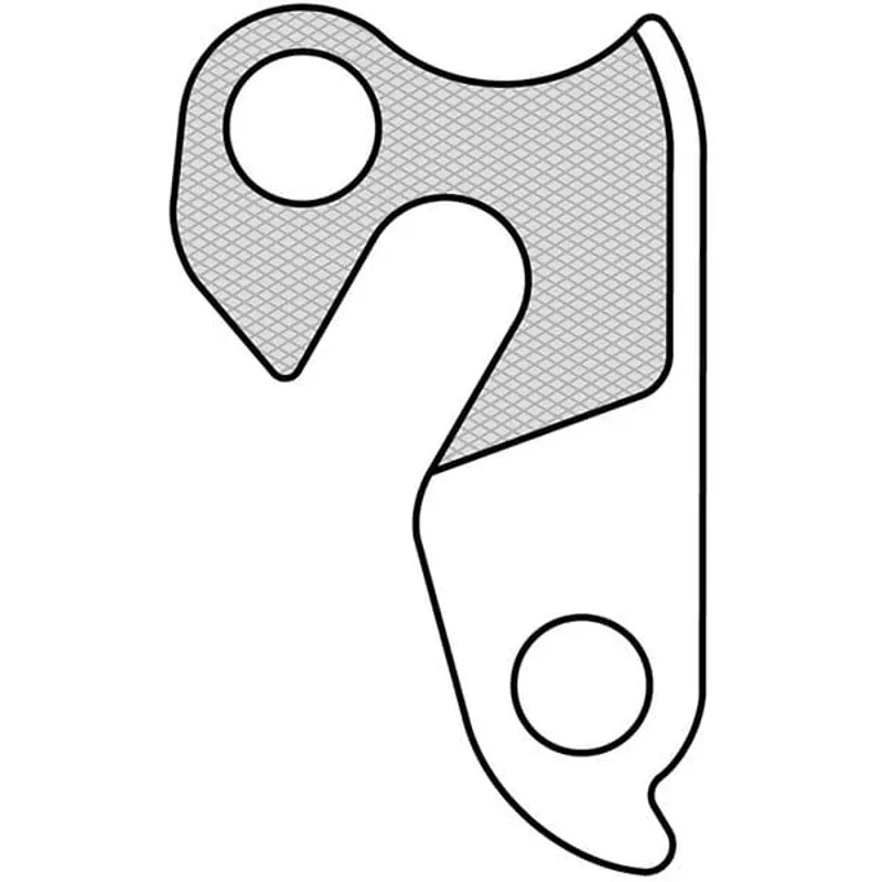 M Part Gear Hanger Various Bike Brands in Silver-3