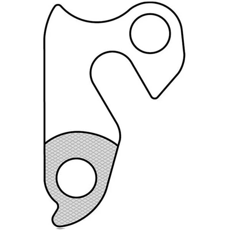 M Part Gear Hanger Various Bike Brands in Silver-4