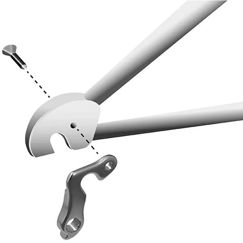 M Part Gear Hanger Various Bike Brands in Silver-2