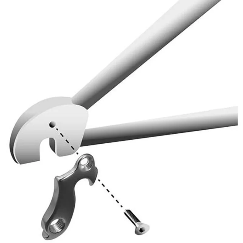 M Part Gear Hanger Various Bike Brands in Silver-2