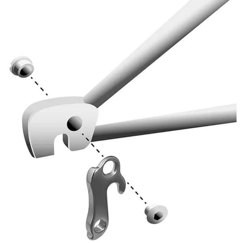 M Part Gear Hanger Various Bike Brands in Silver-2