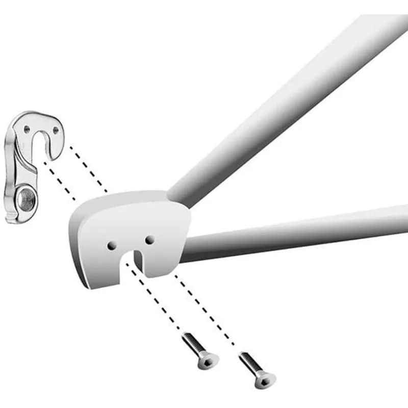 M Part Gear Hanger Various Bike Brands in Silver-2