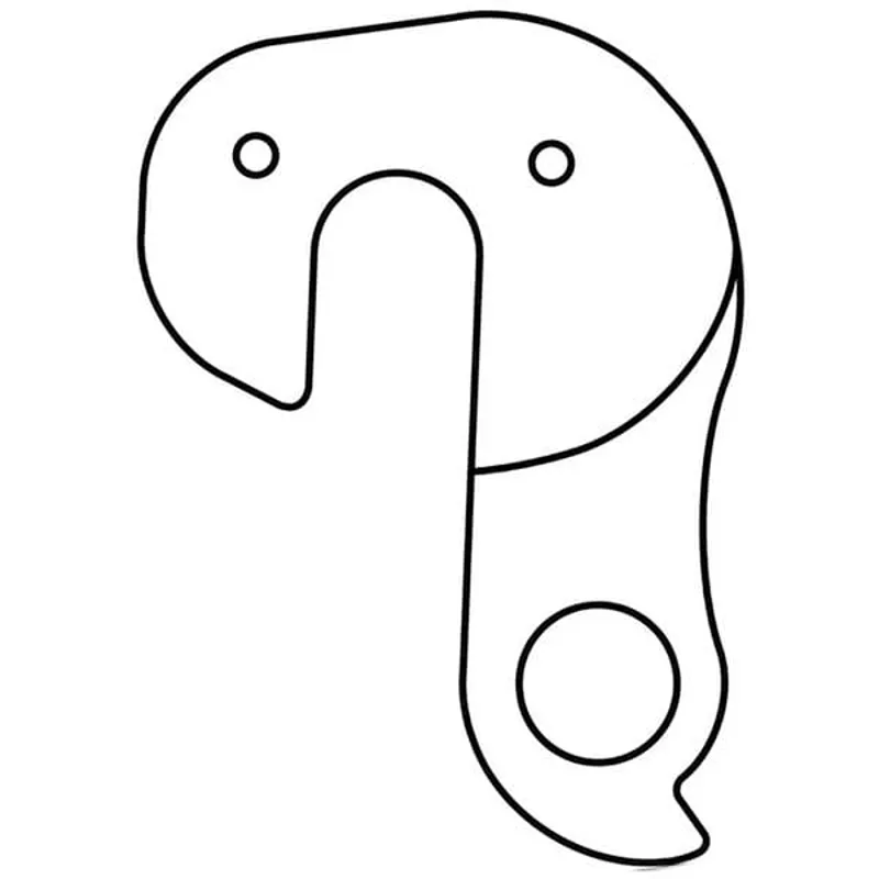 M Part Gear Hanger Various Bike Brands in Silver-4