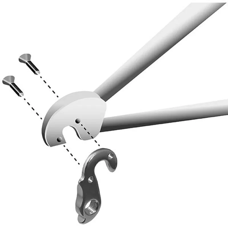 M Part Gear Hanger Various Bike Brands in Silver-2