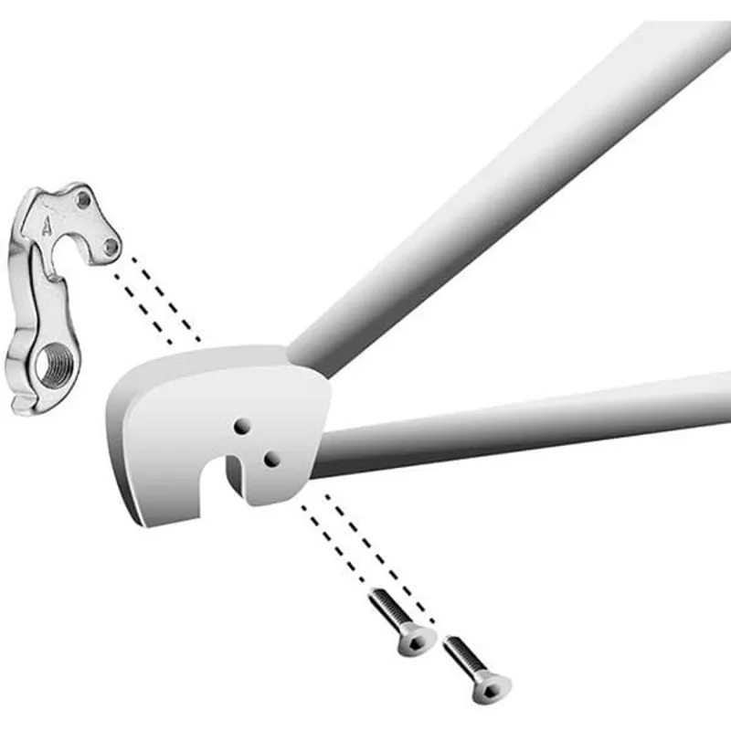 M Part Gear Hanger Various Bike Brands in Silver-2