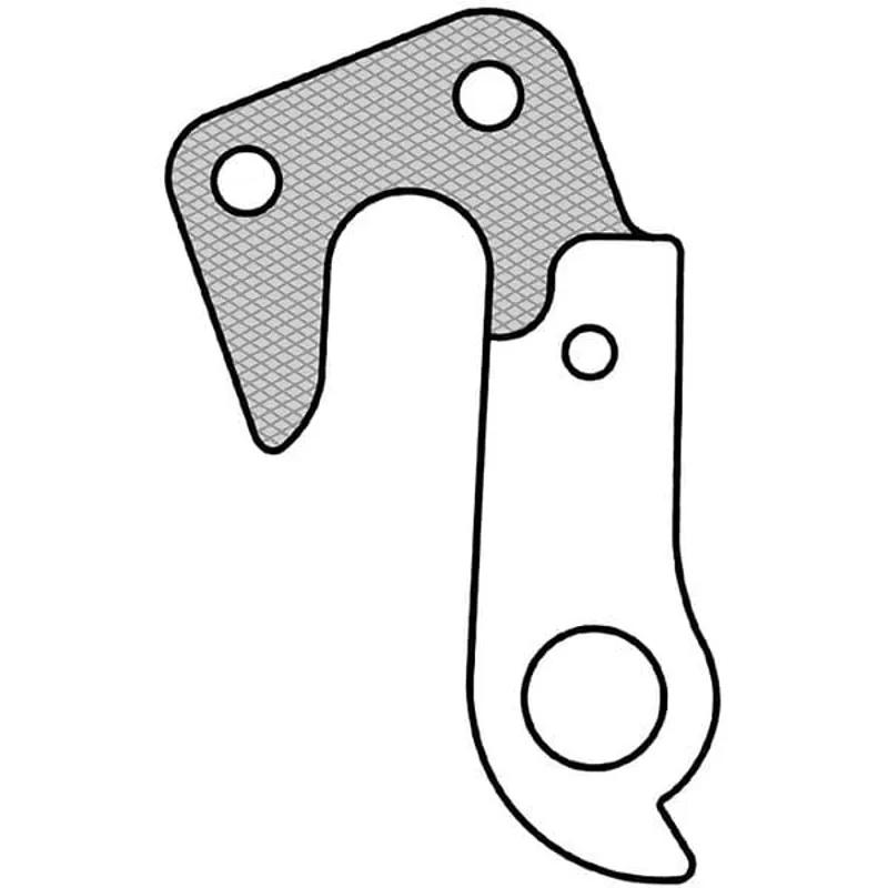 M Part Gear Hanger Various Bike Brands in Silver-3