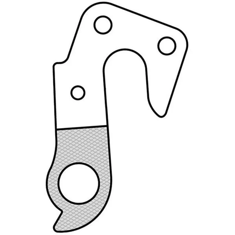 M Part Gear Hanger Various Bike Brands in Silver-4